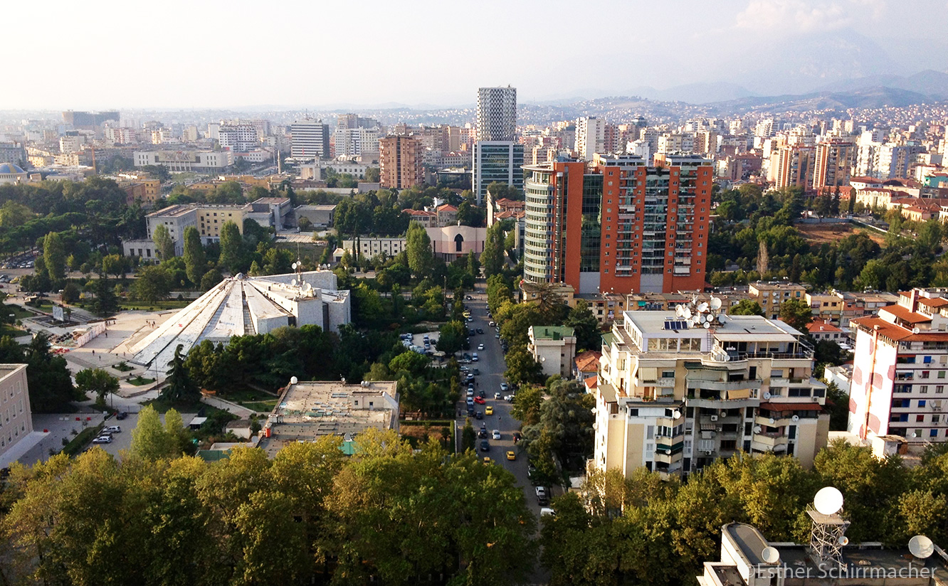 Tirana von oben
