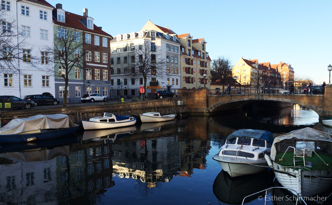 Ein Hafen in Kopenhagen 