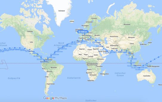 Weltreise 2018/2019 – Meine Route durch 18 Länder