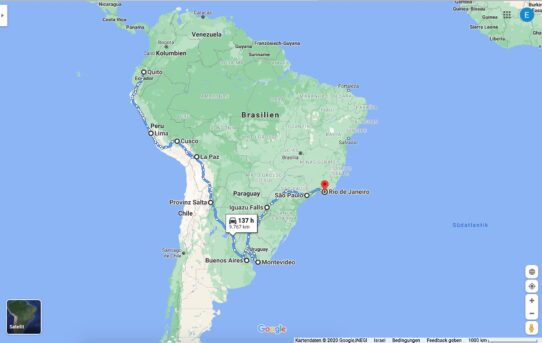 Meine Reise durch Südamerika – Ecuador, Peru, Bolivien, Chile, Argentinien, Uruguay, Paraguay und Brasilien in 90 Tagen